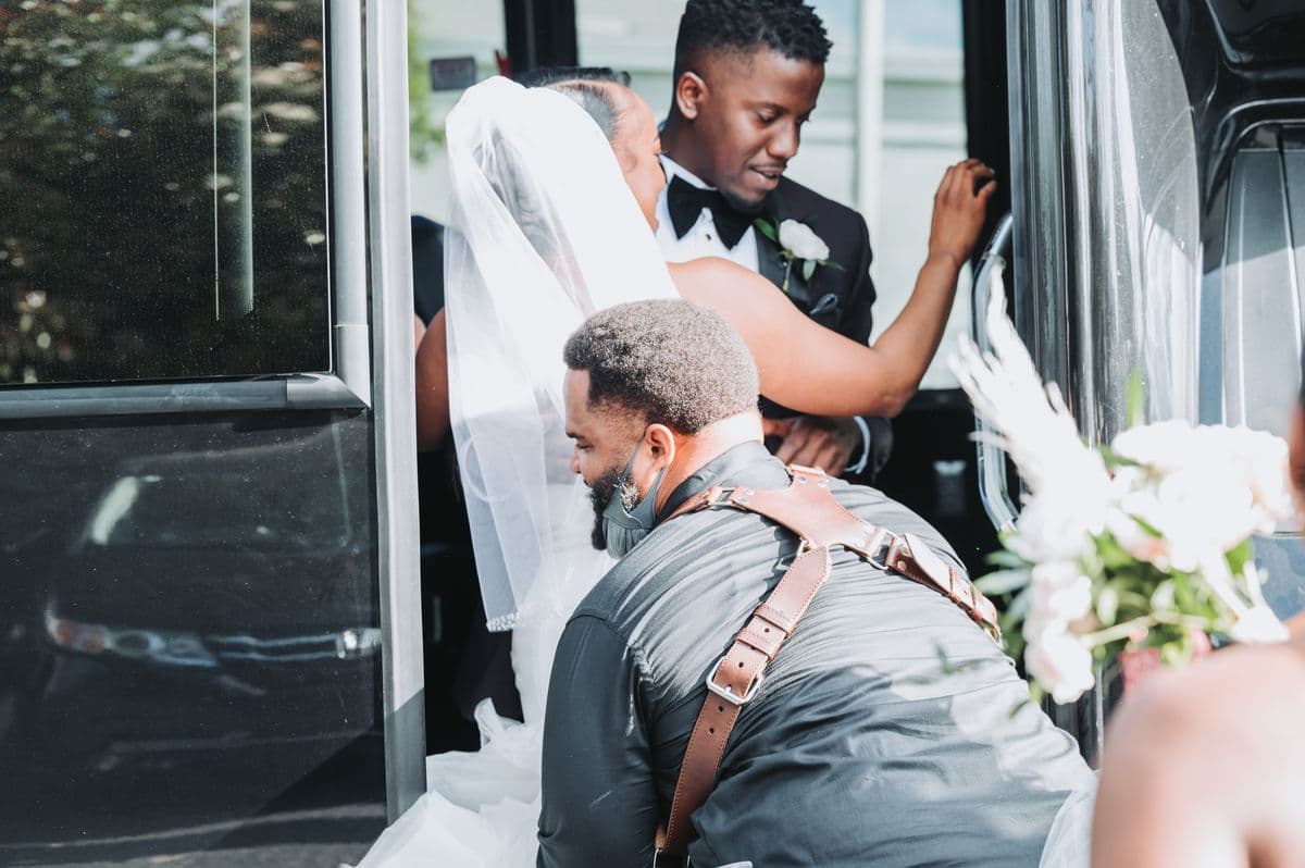 Sean Evans capturing moments at a wedding